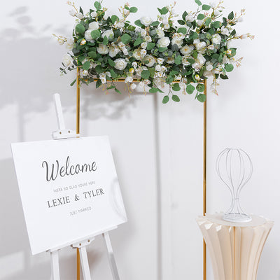 100x45cm Rose and Peony Wedding Floral Runner