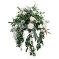 Artificial Rose and Orchid Floral Ball Arrangement - 55cm