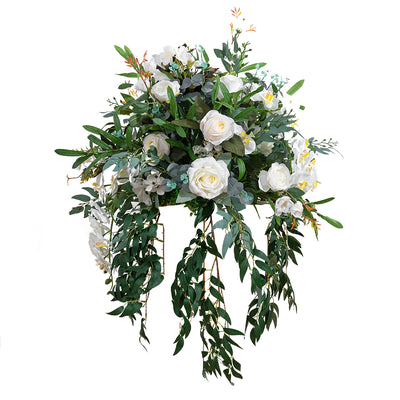 Artificial Rose and Orchid Floral Ball Arrangement - 55cm