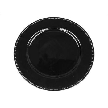 Black Charger Plate