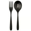 Black Salad Server Set
