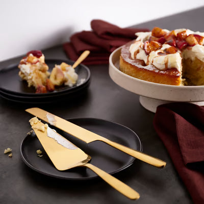 Gold Cake Serving Set