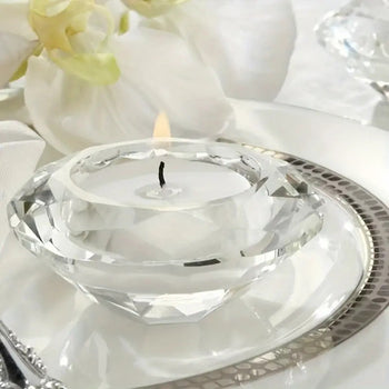 Glass Crystal Tealight Holder